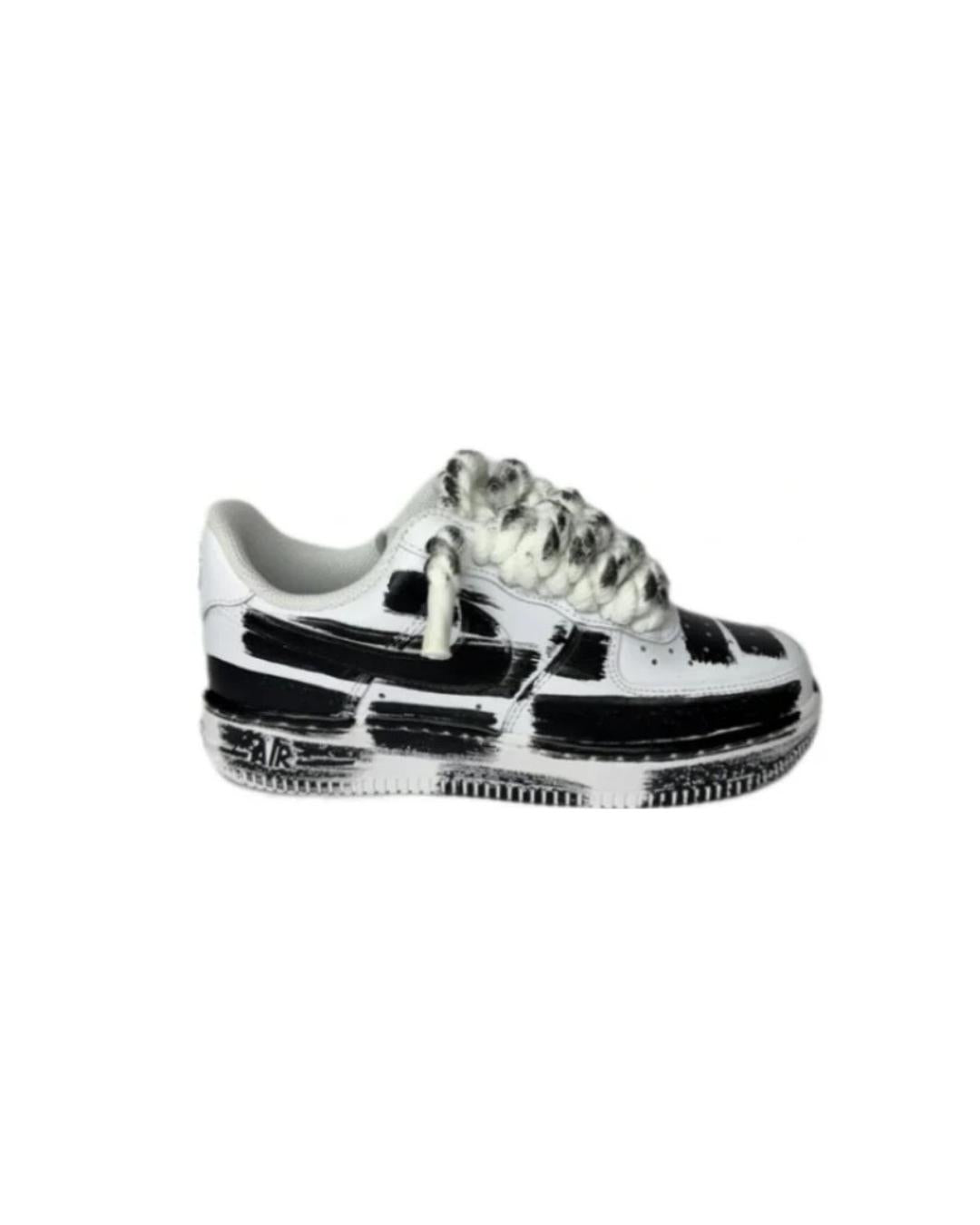 AIR FORCE 1 WHITE CUSTOM ROPE LACES PAINT